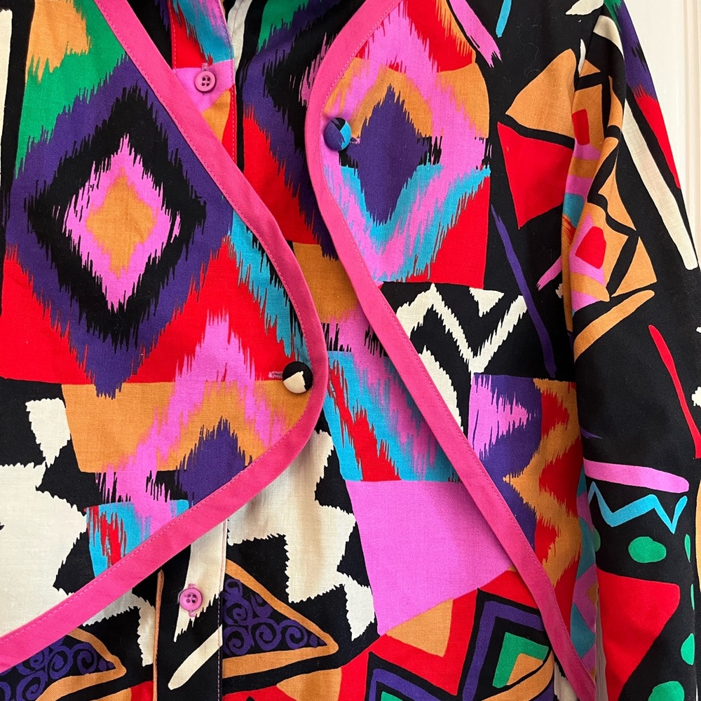 Vintage Woman’s Wrangler Multicolor Button Down Shirt size small - Picture 2 of 6